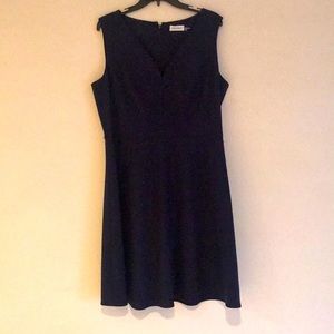 Black Calvin Klein A-line dress